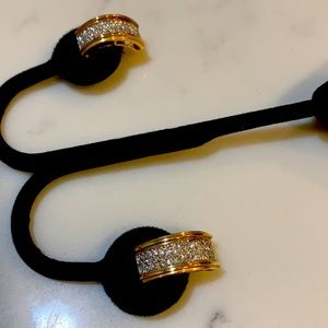 diamonds and 14kt gold earrings